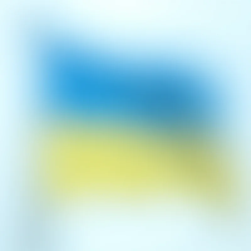 Ukrainian flag waving in the wind