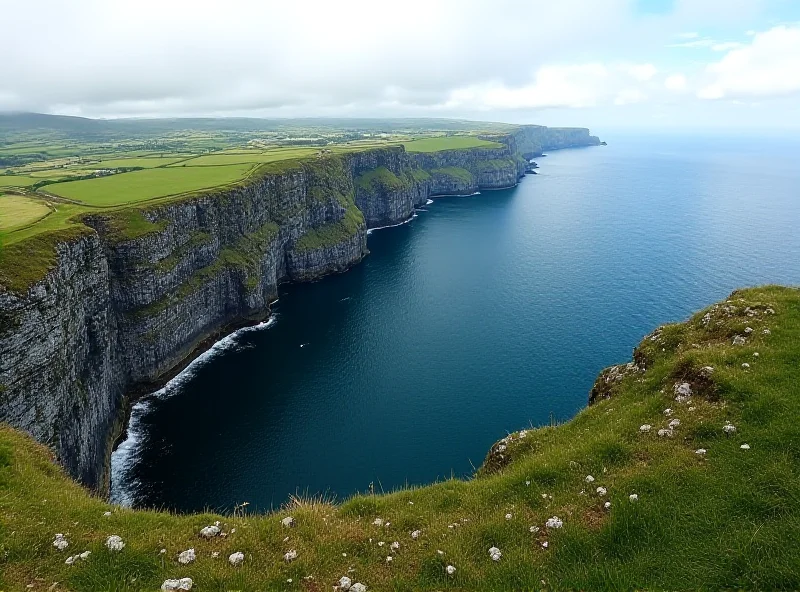 Scenic view of Slieve League cliffs in County Donegal