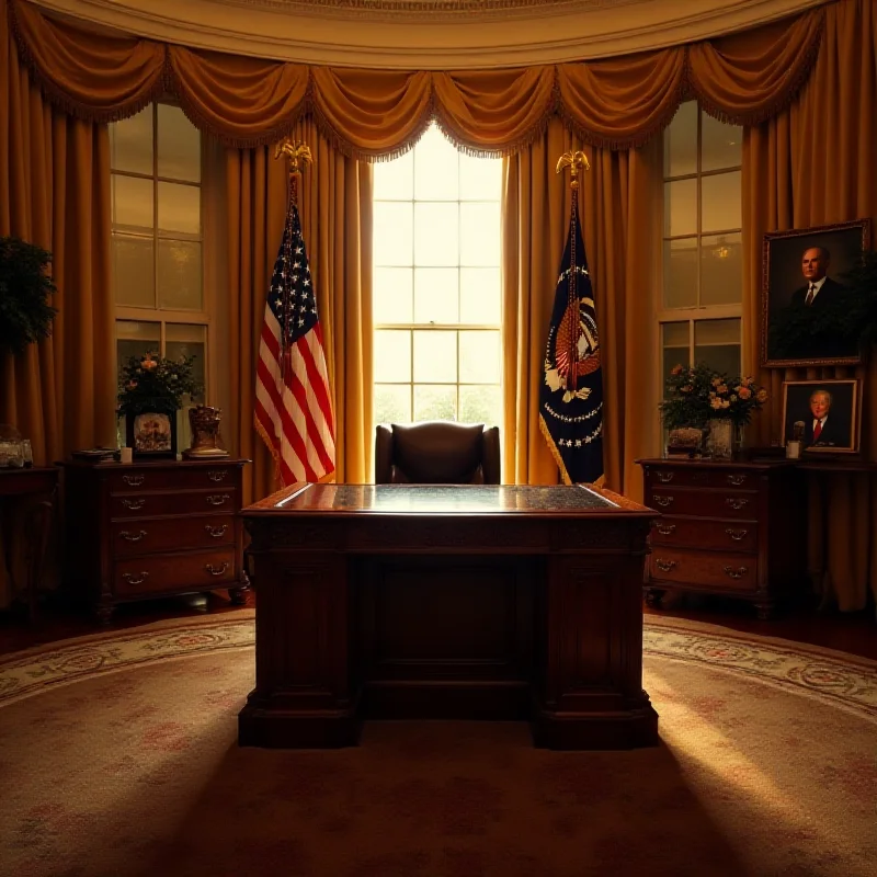 The Oval Office in the White House.